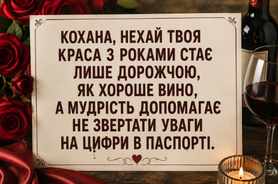 Прикольні привітання з днем народження дружині картинка