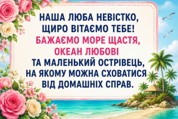 Прикольні привітання з днем народження невістці картинка