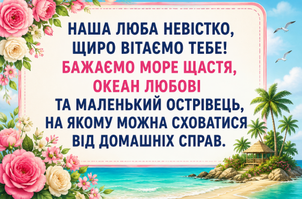 Прикольні привітання з днем народження невістці картинка